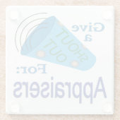 Ausrufen für Gutachter Glasuntersetzer (Rückseite)