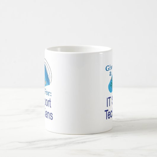 Ausrufen für IT-Support-Techniker Kaffeetasse (Mittel)