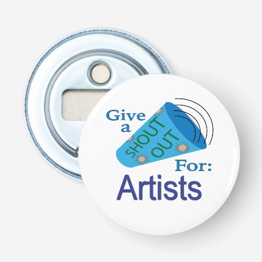 Ausrufen für Künstler Flaschenöffner (Vorderseite)