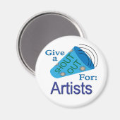 Ausrufen für Künstler Magnet (Vorderseite/Rückseite)