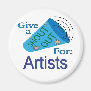 Ausrufen für Künstler Magnet