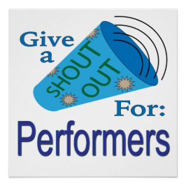 Ausrufen für Künstler Poster