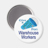 Ausrufen für Lagerarbeiter Magnet (Vorderseite/Rückseite)