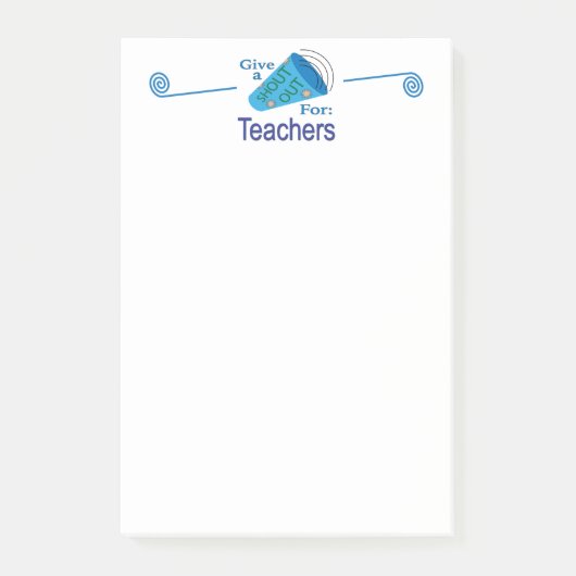 Ausrufen für Lehrer Post-it Klebezettel (Vorderseite)