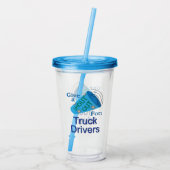 Ausrufen für Lkw-Fahrer Acryltrinkbecher (Rückseite)