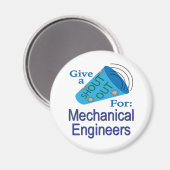 Ausrufen für Maschinenbauingenieure Magnet (Vorderseite/Rückseite)