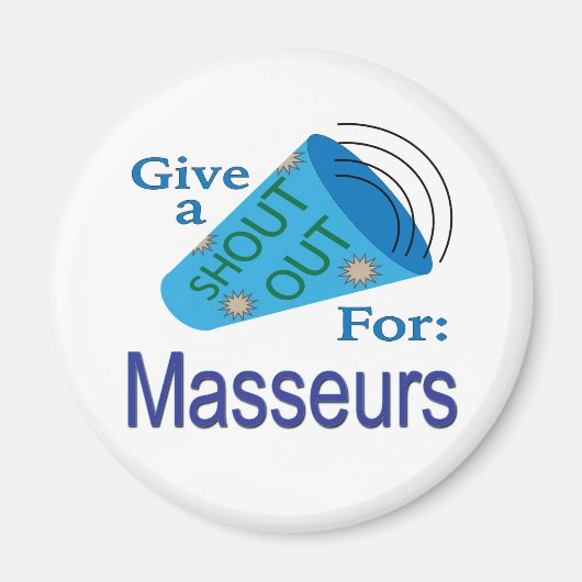 Ausrufen für Masseure Magnet (Vorne)