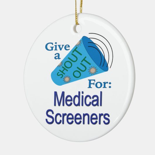 Ausrufen für medizinische Betreuer Keramik Ornament (Links)