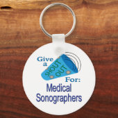 Ausrufen für medizinische Sonographen Schlüsselanhänger (Vorderseite)