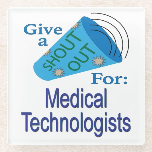 Ausrufen für Medizintechniker Glasuntersetzer (Vorderseite)