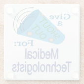 Ausrufen für Medizintechniker Glasuntersetzer (Rückseite)