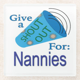 Ausrufen für Nannys Glasuntersetzer