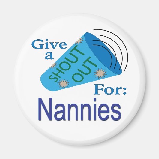 Ausrufen für Nannys Magnet (Vorne)