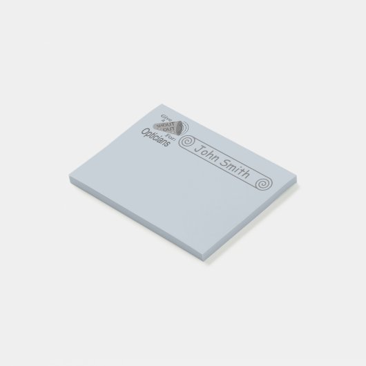 Ausrufen für Optimisten 4x3 Post-it Klebezettel (angewinkelt)