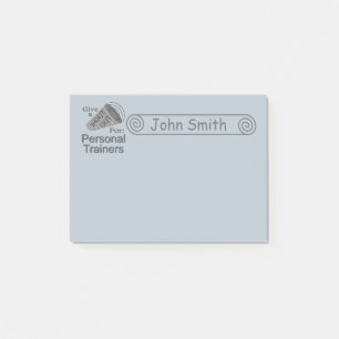 Ausrufen für Personal Trainer 4x3 Post-it Klebezettel