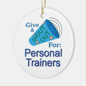 Ausrufen für Personal Trainer Keramik Ornament (Links)