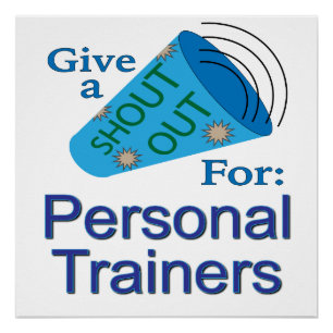 Ausrufen für Personal Trainer Poster