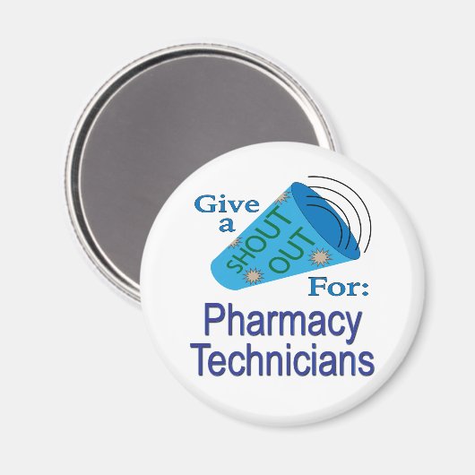 Ausrufen für Pharmazie-Techniker Magnet (Vorderseite/Rückseite)