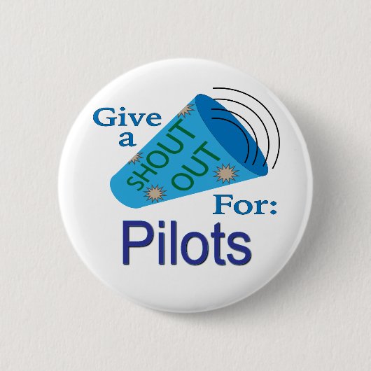 Ausrufen für Piloten Button (Vorderseite)