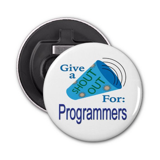 Ausrufen für Programmierer Flaschenöffner (Vorderseite)