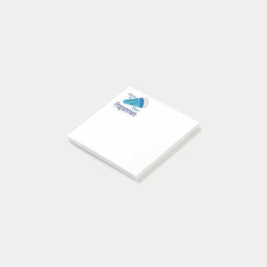 Ausrufen für Programmierer Post-it Klebezettel (angewinkelt)