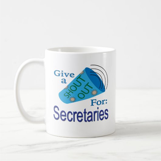 Ausrufen für Sekretäre Kaffeetasse (Links)