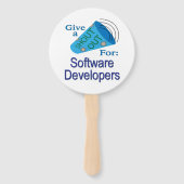 Ausrufen für Software-Entwickler Fächer (Rückseite)