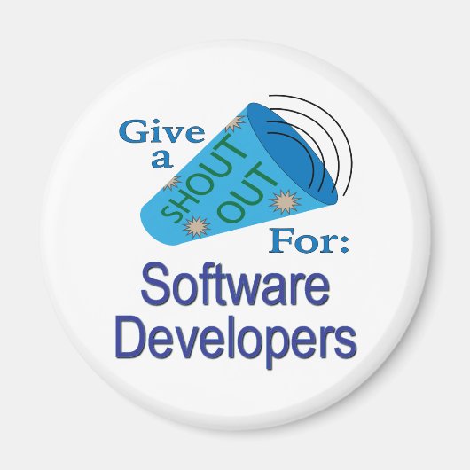 Ausrufen für Software-Entwickler Magnet (Vorne)