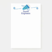 Ausrufen für Sound Engineers Post-it Klebezettel (Vorderseite)
