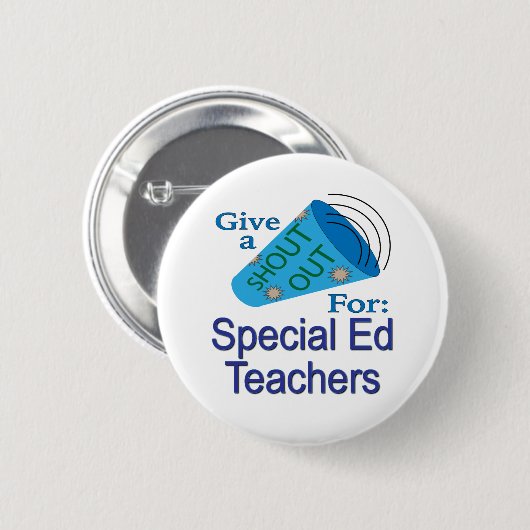 Ausrufen für spezielle Lehrer Button (Vorne & Hinten)