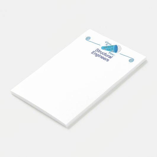 Ausrufen für Strukturingenieure Post-it Klebezettel (angewinkelt)