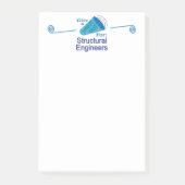 Ausrufen für Strukturingenieure Post-it Klebezettel (Vorderseite)