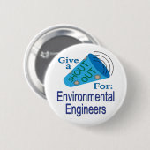 Ausrufen für Umweltingenieure Button (Vorne & Hinten)