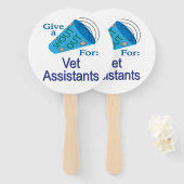 Ausrufen für Vet-Assistenten Fächer (Vorne und Hinten)