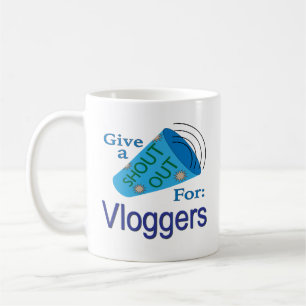 Ausrufen für Vloggers Kaffeetasse