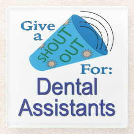 Ausrufen für Zahnärzte Glasuntersetzer