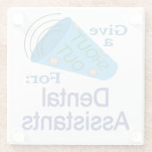 Ausrufen für Zahnärzte Glasuntersetzer (Rückseite)