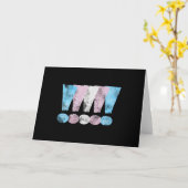 Ausrufepunkte für Transgender-Pride Karte (Gelbe Blume)