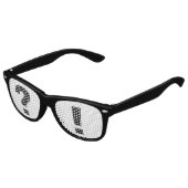 Ausrufezeichen für lustige Fragen alberner Spaß Partybrille (Schrägansicht)