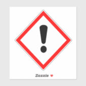 Ausrufezeichen - GHS-Siegel Aufkleber (Blatt)