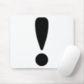 Ausrufezeichen Mousepad (Mit Mouse)
