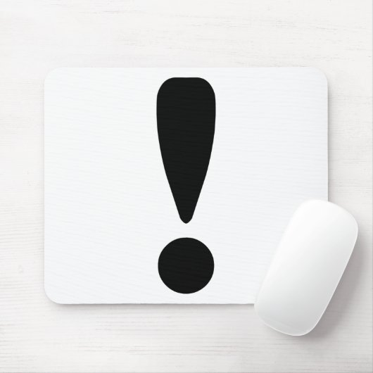 Ausrufezeichen Mousepad (Mit Mouse)