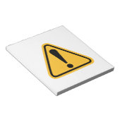 Ausrufezeichen Notizblock (angewinkelt)