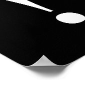 Ausrufezeichen Poster (Ecke)