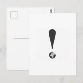 AUSRUFEZEICHEN  POSTKARTE (Vorne/Hinten)
