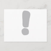 Ausrufezeichen ! postkarte (Vorderseite)