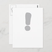 Ausrufezeichen ! postkarte (Vorne/Hinten)