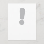 Ausrufezeichen ! postkarte (Vorderseite)