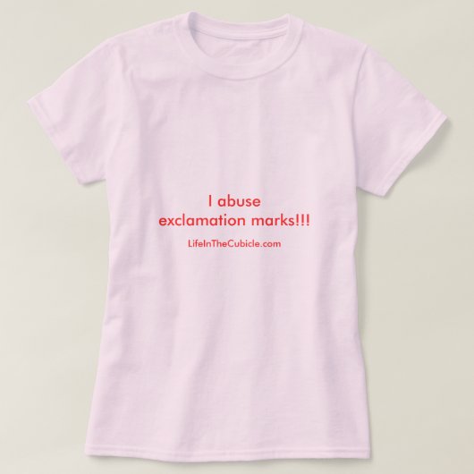 Ausrufezeichen!!! T-Shirt (Design vorne)
