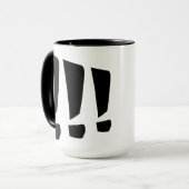 Ausrufezeichen Tasse (Vorderseite Links)